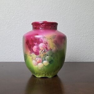 Royal Bayreuth Handpainted Fruit  Vase